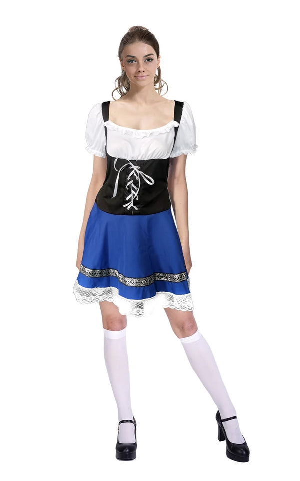 LADIES ADULT BLUE OKTOBERFEST GIRL COSTUME